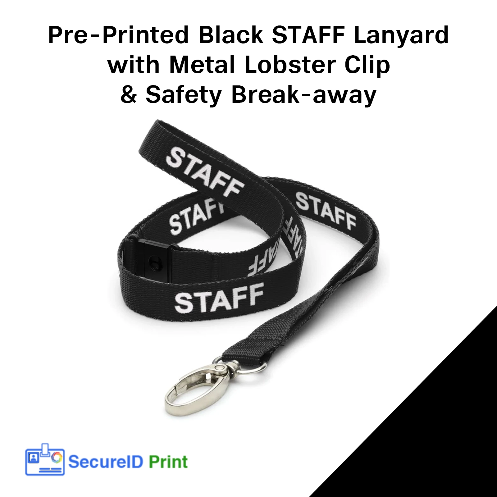 Black Staff Lanyard