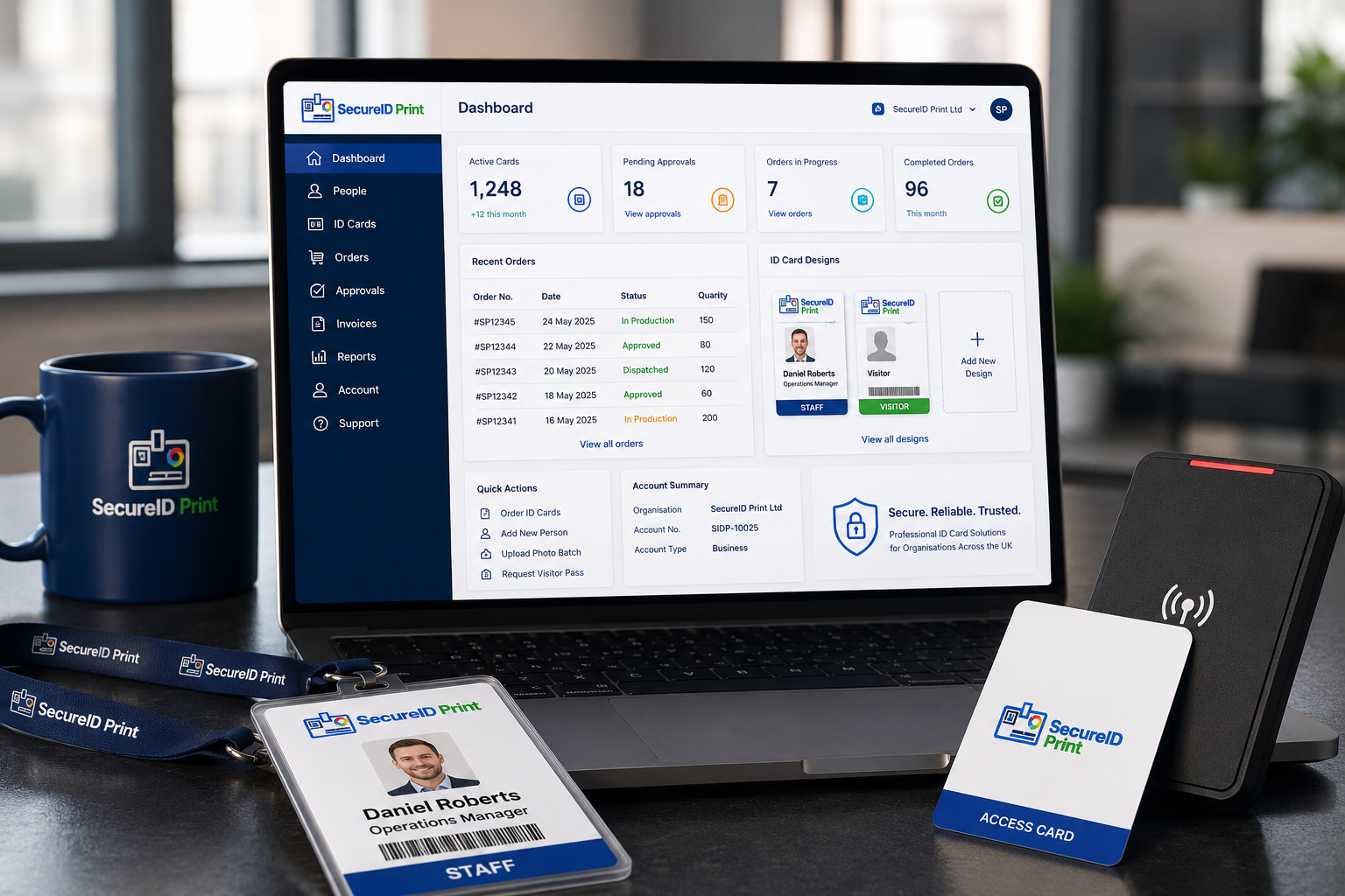 SecureID Portal Dashboard